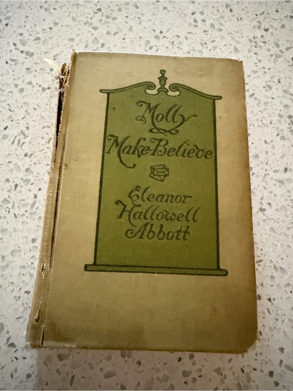 Vintage Olive Green Decorative Book Cover Wall Art